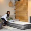 Intex 64021E TruAire Luxury Air Mattress: Fiber-Tech Built-in Electric Pump Multizone Support System 13in Bed Height Twin Size view 4
