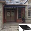 DAZULI Retractable Awning Shade Fabric ReplacementsPolyester Water Resistant Canopy, UV Protection Canopy for Garden Patio 280g Polyester Customized(Size:8.2x6.5ft,Color:Black) view 1