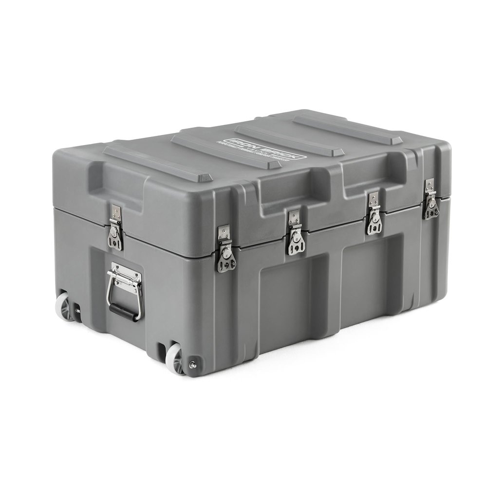 DormCo The Iron Brick Trunk - STRONGEST Trunk - Gray