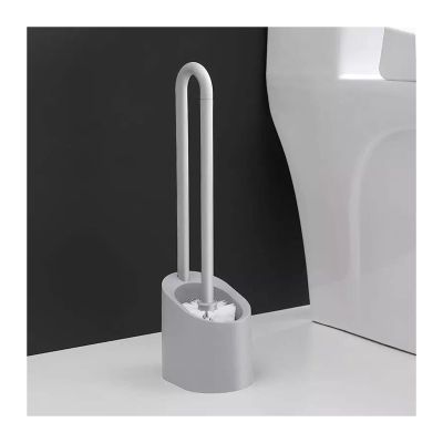 HASMI Toilet Brush Toilet Brush Household Toilet Set No Dead Corner Toilet Cleaning Brush Drain Toilet Brush Portable Floating Toilet Brush Deep Cleaning (Color : Gris)