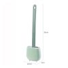 HASMI Toilet Brush Silicone Toilet Brush Household No Dead Corner Toilet Brush Toilet Base Cleaning Brush Cover Box Deep Cleaning (Color : Brass) view 2