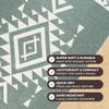 FESHKA Sand Free Turkish Beach Towel (37 x 67) Quick Dry Bath Towel, Oversized Beach Blanket, Lightweight for Travel - Made with 100% Organic Turkish Cotton - Aztec (Green) view 2