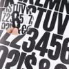 8 Sheets Letter Number Stickers, 2 Inch Vinyl Alphabet Stickers Black view 2