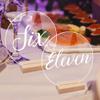 NUOBESTY 10pcs Blank Acrylic Place Cards for Wedding Seating Display Signs Holders for Events Parties and Decorations view 3