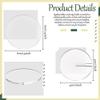 NUOBESTY 10pcs Blank Acrylic Place Cards for Wedding Seating Display Signs Holders for Events Parties and Decorations view 4