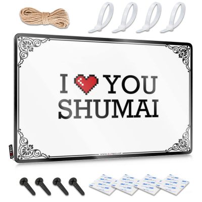 gaeruite Mens Room Sign I Love You Shumai Tin Sign Sign Decor Signs for Garage (Color : Colour, Size : 30X40CM)