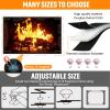 CADARA Magnetic Fireplace Draft Cover, Fireplace Blocker Blanket Stops Heat Loss, Adjustable Fire Place Draft Stopper Save Energy for Indoor Iron Frame 39" W x 32" H view 2