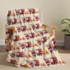 SUPERICH Fire Truck Fleece Throw Blanket - Cozy Flannel Air Conditioning Blanket for Couch, Bed - 80x60 inches - Adult view 3