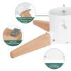 HarcoHome Christmas Tree Stand for Live Tree 8ft, Metal and Beech Hardwood Christmas Tree Holder with Spike for Fresh Tree, Tree Base for Real Tree, Arch Design, Seasonal Decor (White) view 3