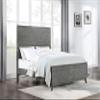 Coaster Home Furnishings Nathan Mid-Century Modern Wood Eastern King Size Panel Bed Frame 60-inch Headboard Grey 224601KE view 2