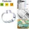 3 PCS Fall Pumpkin Cookie Cutters, 3.85", 3.2", 2.25"Halloween Thanksgiving Cookie Cutters for Harvest Holiday Decoration Party Supplies view 3
