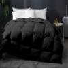 Home Decor 1000-TC Box Plated Down Alternative Comforter Oversized Queen Size 98 x 98 Inches 1-pc Comforter, 600 GSM Micro Fill & 4-8 Corner Tabs & Very Soft Fill Power view 1