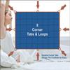 Home Decor 1000-TC Box Plated Down Alternative Comforter Oversized King Plus (128x120) 1-pc Comforter, 600 GSM Micro Fill & 4-8 Corner Tabs & Very Soft Fill Power view 3