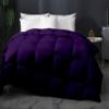 Home Decor 1000-TC Box Plated Down Alternative Comforter Oversized Queen Size 98 x 98 Inches 1-pc Comforter, 600 GSM Micro Fill & 4-8 Corner Tabs & Very Soft Fill Power view 1