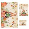 Anzona Thanksgiving 3 Piece Bath Towels Set, Fall Green Pumpkins Gnomes Maple Tree Leaves Soft & Absorbent Towel for Bathroom, Hotel (1 Bath Towel 30x60, 1 Hand Towel 16x28, 1 Washcloth 13x13) view 1