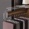 YUGXTH Adjustable Closet Rod, Pull-Out Closet Valet Rod, Length 30-60cm Sliding Clothes Rail, Pull Out Pants Rack, Bearing 35kg(White,61cm/24in) view 2