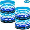 PIBIPAID 24PCS Swimming Silicone Wristband Party Favors -Swimming Rubber Wristband Party Supplies Decorations Swimming Action Sport Themed Birthday Party Favors view 2