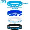 PIBIPAID 24PCS Swimming Silicone Wristband Party Favors -Swimming Rubber Wristband Party Supplies Decorations Swimming Action Sport Themed Birthday Party Favors view 3
