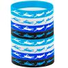 PIBIPAID 24PCS Swimming Silicone Wristband Party Favors -Swimming Rubber Wristband Party Supplies Decorations Swimming Action Sport Themed Birthday Party Favors view 4