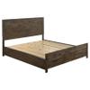 Coaster Home Furnishings - Woodmont - Wood - California King Panel Bed with Storage Footboard, Block Legs, Horizontal Panel Headboard, and Two Drawers - Bedroom - Rustic Golden Brown - 222631KW view 1