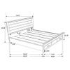 Coaster Home Furnishings - Woodmont - Wood - California King Panel Bed with Storage Footboard, Block Legs, Horizontal Panel Headboard, and Two Drawers - Bedroom - Rustic Golden Brown - 222631KW view 3