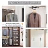 YUGXTH Pull-Out Clothes Rail, Valet Rods for Closets with Double Row Damping Slide Rail, Closet Rod Rack for 30-60CM, Bearing 40kg(31cm/9.84in) view 4
