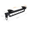 Extendable Pull Out Closet Rod - Wardrobe Pull-Out Trousers Rack, Adjustable 25-46 Cm Clothes Rail Wardrobe, Hanger Extendable Trouser Hanger, for Closet Organizer Slide Rail, 35 Kg Capacity ( Size : view 2