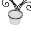 TANIQIACA European Style Swirl Iron Art Wall Sconce Candle Holder, 2 Set Candle Holder Swirl Iron Art Pattern Wall Mounted Candle Holder with Tray for Bedroom view 4