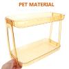 Cabilock Toiletry Organizer 2 Tier Bathroom Counter Organizer Modern Cosmetic Box for Bathroom Sink Top view 4
