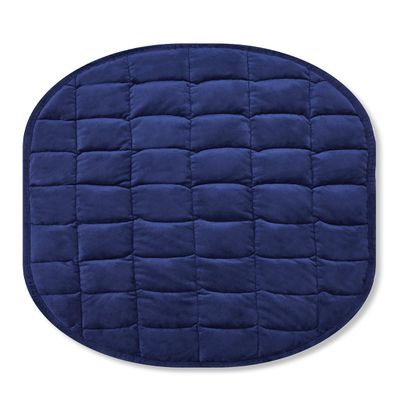 TONGDADA Weighted Lap Blanket 7lbs for Adult,Perfect for Relaxation, Lounging, Napping, Sleeping & Travel,Luxury Minky Weighted Body Blanket,Weighted Throw Blanket-Navy Minky, 29" x 24"