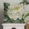 ArogGeld Chinoiserie Honshu Floral Pillow Covers Asian Style Throw Pillow Cover Gray Purple Green Chinoiserie Floral Farmhouse Pillow Case Cushion Cover Home Decor for Couch Sofa Bed Car 18x18in view 1