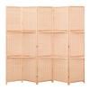 RENLXFI Room Divider Panel, Freestanding Folding Privacy Screen Dividers, for Baby Room Bedrooms Restaurants Office, Tall Bamboo Partition Wall Separation (Size : 150cm/59in, Color : 5Panels) view 1