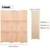 RENLXFI Room Divider Panel, Freestanding Folding Privacy Screen Dividers, for Baby Room Bedrooms Restaurants Office, Tall Bamboo Partition Wall Separation (Size : 150cm/59in, Color : 5Panels) view 2