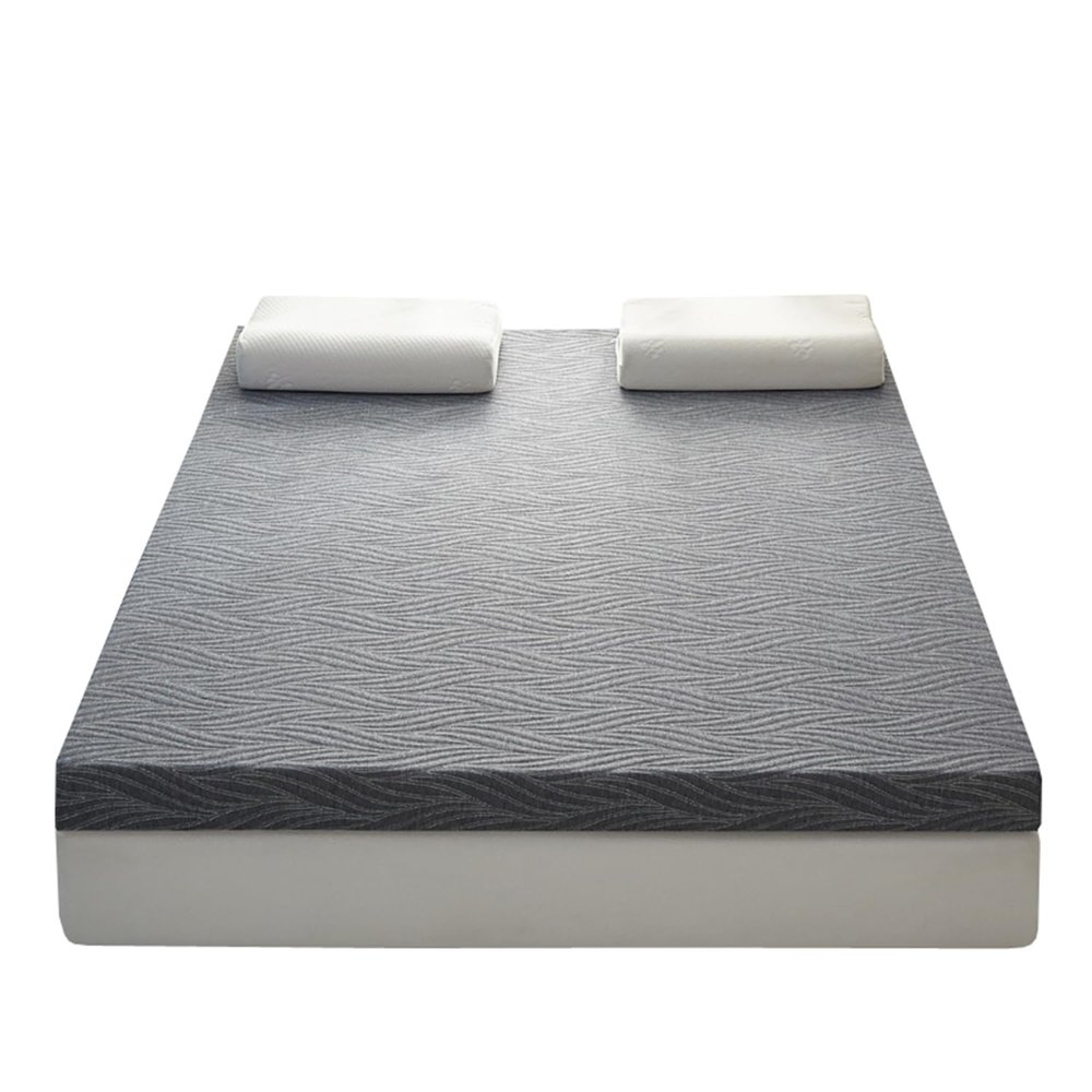 2/3 Inch Twin Matress Topper for Body Support,Memory Foam Mattress Topper King Size,with Removable/Washable Washed Cotton Cover,High Density Soft Foam Mattress Pad Cover,Grey 8cm,Full