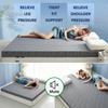 2/3 Inch Twin Matress Topper for Body Support,Memory Foam Mattress Topper King Size,with Removable/Washable Washed Cotton Cover,High Density Soft Foam Mattress Pad Cover,Grey 8cm,Full view 3