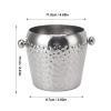 Ice Bucket Container Bar 1L Mini Stainless Steel Jar Container Jar Cold Bucket Miniature with Pub Bar for Pail Ice Buckets (Sliver) view 2