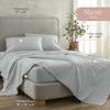 100% Organic Cotton Sheets Twin Size - GOTS Certified Organic Bed Sheets with Deep Pocket 300 Thread Count & Cozy Sateen Weave Gets Softer with Each Wash - Luxury 3 Piece Set (Shore, Twin) view 2