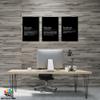 3 Piece Inspirational Wall Art - Success Mindset Ambition Quotes Canvas Art Prints for Men Women Gift, Office Wall Art Pictures, Motivational Poster Framed Artwork for Home Office Decor 12x18x3Pcs view 2