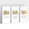 3 Piece Inspirational Wall Art - Attitude Hustle Grit Motivational Quotes Canvas Art for Women Room Decor, Office Wall Art Pictures, Inspirational Poster Framed Artwork for School Decor 12x18x3Pcs view 1
