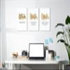 3 Piece Inspirational Wall Art - Attitude Hustle Grit Motivational Quotes Canvas Art for Women Room Decor, Office Wall Art Pictures, Inspirational Poster Framed Artwork for School Decor 12x18x3Pcs view 2