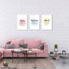 3 Piece Inspirational Wall Art - Ability Motivation Attitudes Quotes Canvas Art Print for Men Room Decor, Office Wall Art Picture, Motivational Poster Framed Artwork for Home Office Decor 12x18x3Pcs view 2