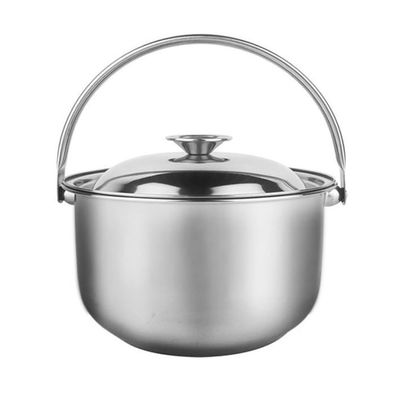 BESTonZON Stainless Steel Stock Pot with Lid Multipurpose Heat Resistant Cooking Pot for Soup Stewing and Boiling Kitchen Utensil for Home Cooking and Kitchenware