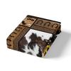 Western Cowboy Kids Duvet Cover Set King Size,Cow Skull Horseshoes Wooden Plank Bedding Set,Boys Girls Adults Room Decor,Cow Fur Rustic Farmhouse Comforter Cover,Retro Quilt Cover,2 Pillowcases view 4