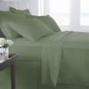 GOKOCO 100% Egyptian Cotton 800 Thread Count 400GSM 7Pcs Comforter Set and Sheet Set 18" Deep Pocket (Comforter, Flat Sheet, Fitted Sheet, Pillowcases, Pillow Sham) - Oversized Queen Size - Sage view 3