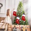 20 Inches Monogram Christmas Stockings with Letters, Large Super Soft Christmas Stockings Red Velvet with White Super Soft Plush Cuff for Christmas Xmas Tree Holiday Fireplace (H) view 4