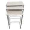 Carolina Classic Addison Nesting Table Set in Whitewash view 1