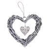 Ankexin Christmas Floral Heart Wreath Flower Heart Shaped Wreath Frame Gift for Friend Decorate Different Places Easy to se view 1