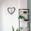 Ankexin Christmas Floral Heart Wreath Flower Heart Shaped Wreath Frame Gift for Friend Decorate Different Places Easy to se view 2