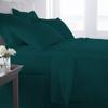 GOKOCO 100% Egyptian Cotton 800 Thread Count 400GSM 7Pcs Comforter Set and Sheet Set 18" Deep Pocket (Comforter, Flat Sheet, Fitted Sheet, Pillowcases, Pillow Sham) - California King Size - Teal view 3