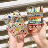 buniq Colored Glass Mugs Household Women's Summer Tea Cups Colored Block Irregular Water Cups Drinking Beer Mugs view 2